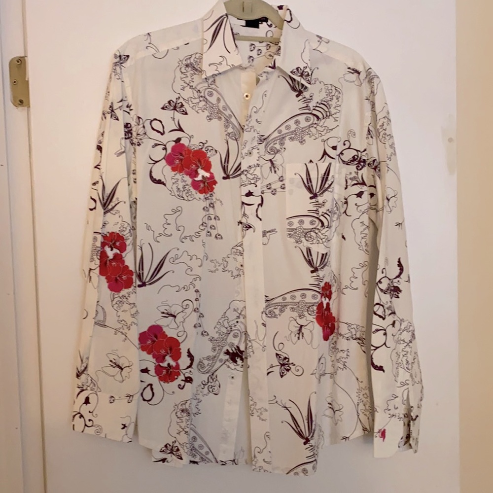 Scott Langton floral print button down
